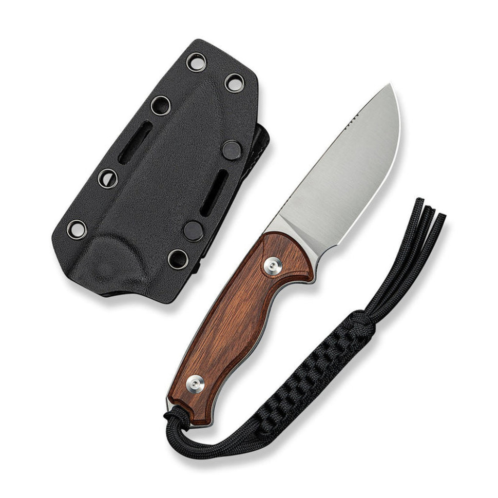 Ніж фіксований тактичний Civivi Timberbark, (8.1 см) 14C28N / Guibourtia Wood