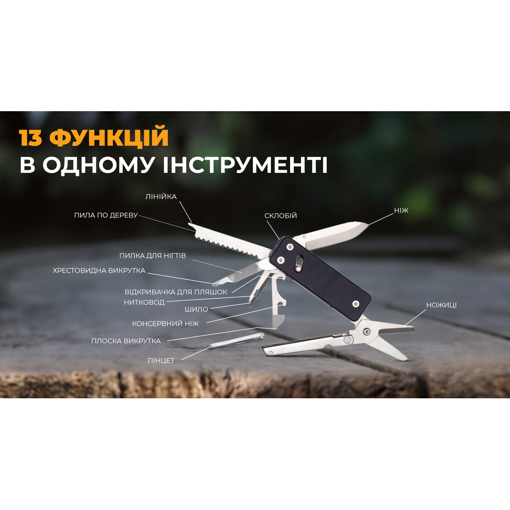 Міні мультитул Roxon KS2E, чорний, фото 13