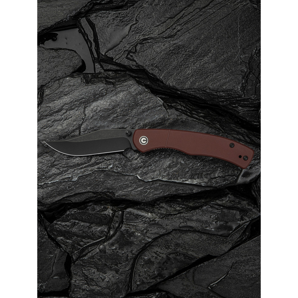 Ніж складаний кишеньковий Civivi Clingman, (7.6 см) Nitro-V / G10 темно-червоний