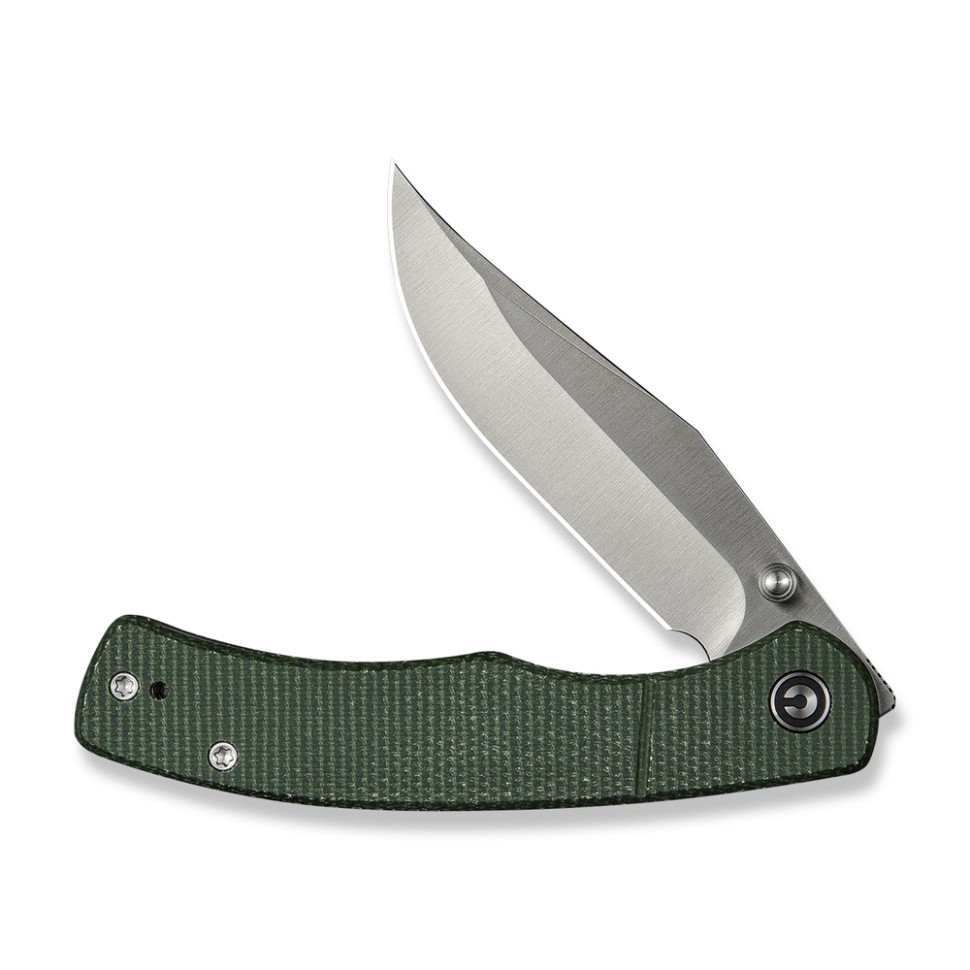Нож складной карманный Civivi Clingman, (7.6 см) Nitro-V / Micarta темно-зеленый