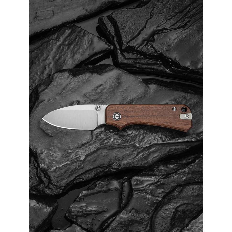 Нож складной карманный Civivi Baby Banter Slip Joint (6 см) Nitro-V / Wood натуральний
