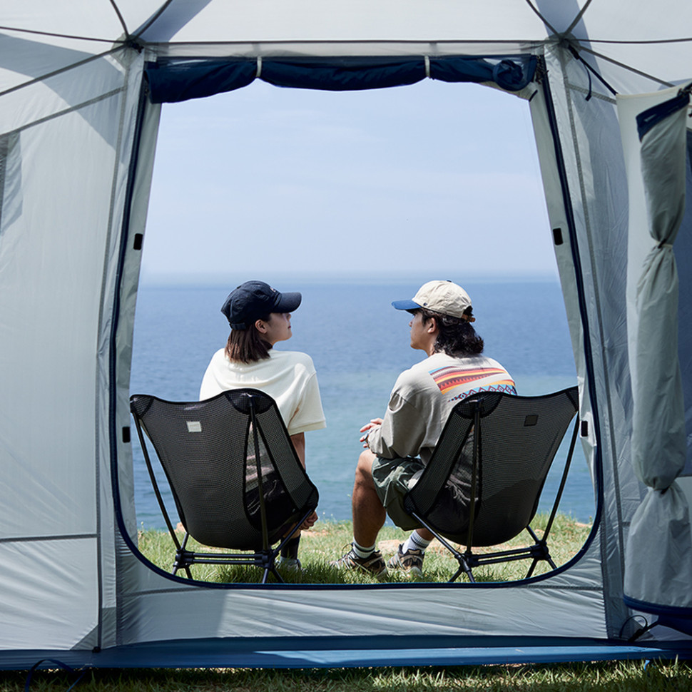 Стул складной Naturehike Moon YL08 NH20JJ027, 600D Oxford / алюминий, черный