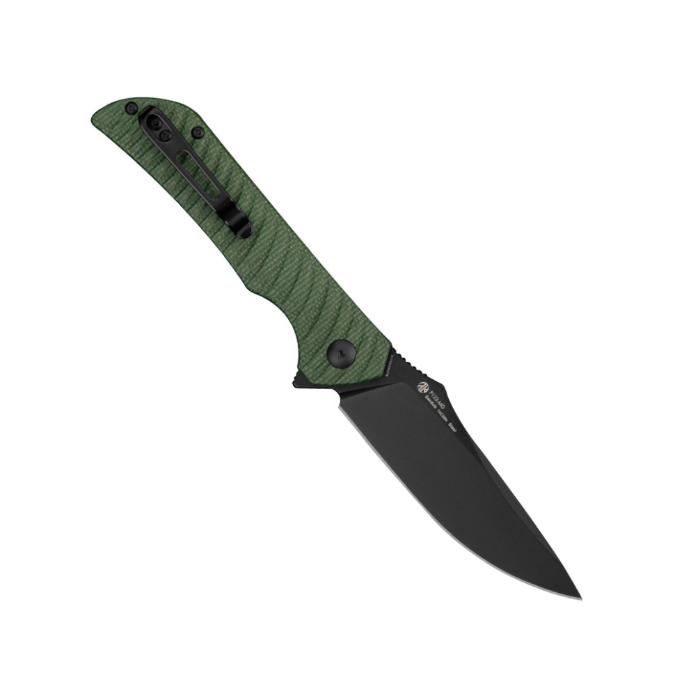 Нож складной туристический Ruike P123-MG, (9.2 см) 14C28N / мікарта темно-зелений