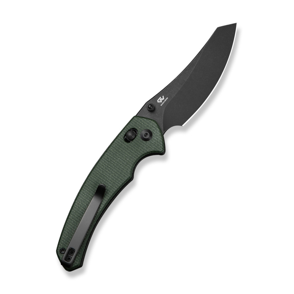 Ніж складаний туристичний Civivi Sixgill, (8.7 см) Nitro-V / Micarta темно-зелений, фото 2