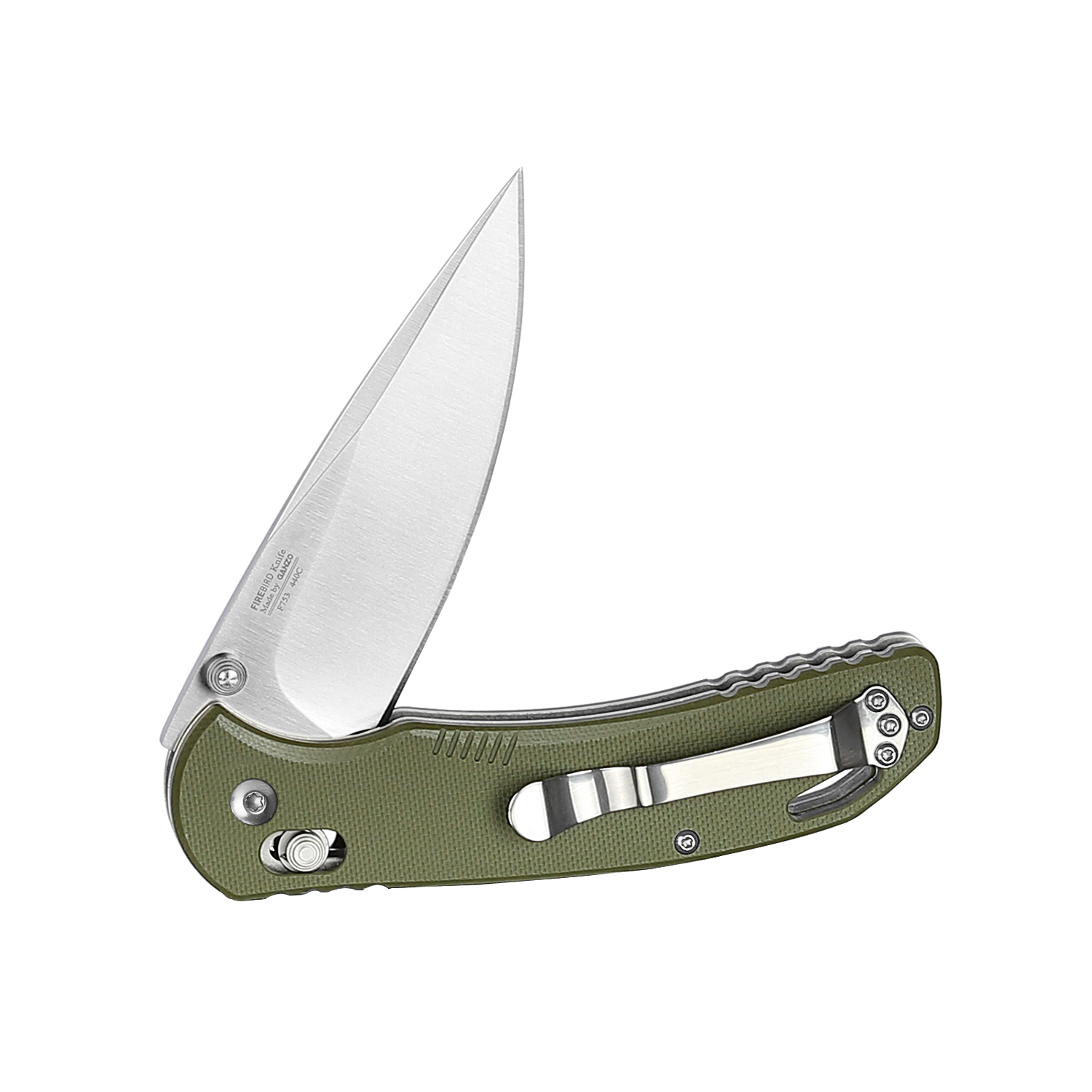 Нож складной карманный Firebird F753M1 (7.7 см) 440С / G10 зеленый
