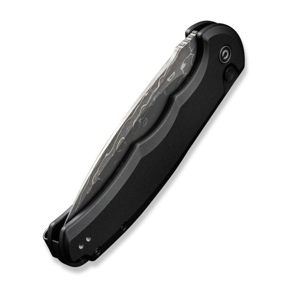 Ніж складаний туристичний Civivi Praxis, (9.5 см) Damascus / Aluminum чорний