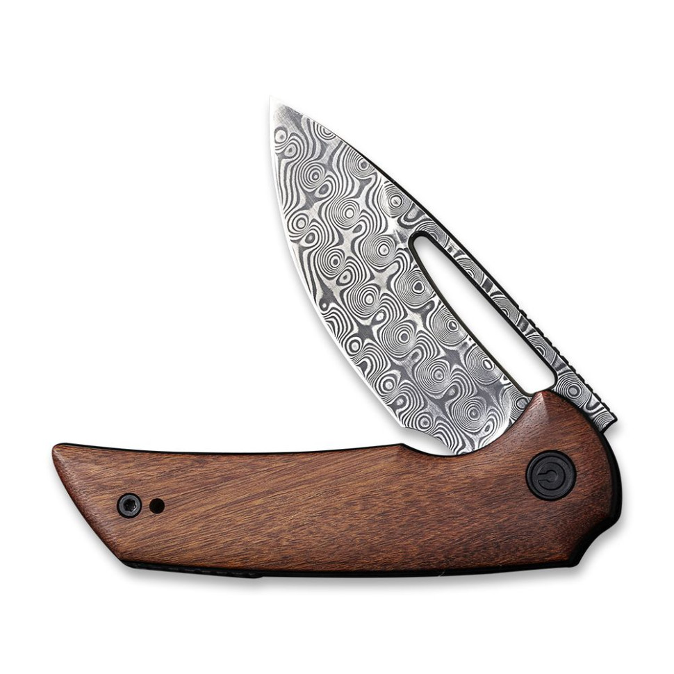 Нож складной карманный Civivi Odium, (6.7 см) Damascus / Guibourtia Wood