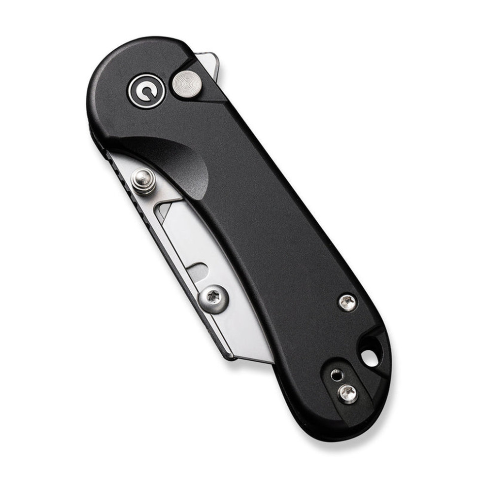 Ніж трапеція складаний кишеньковий Civivi Elementum Utility, (5.8 см) 6Cr13 / Aluminum чорний, фото 6