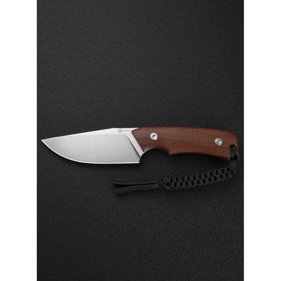 Нож тактический с фиксированным клинком Civivi Gander, (9.2 см) 14C28N / Guibourtia Wood