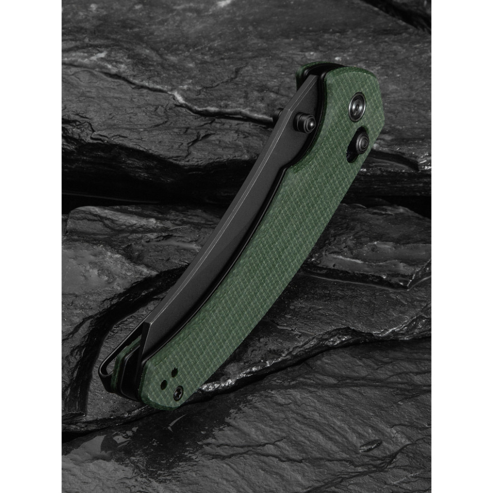 Ніж складаний туристичний Civivi Sixgill, (8.7 см) Nitro-V / Micarta темно-зелений, фото 15