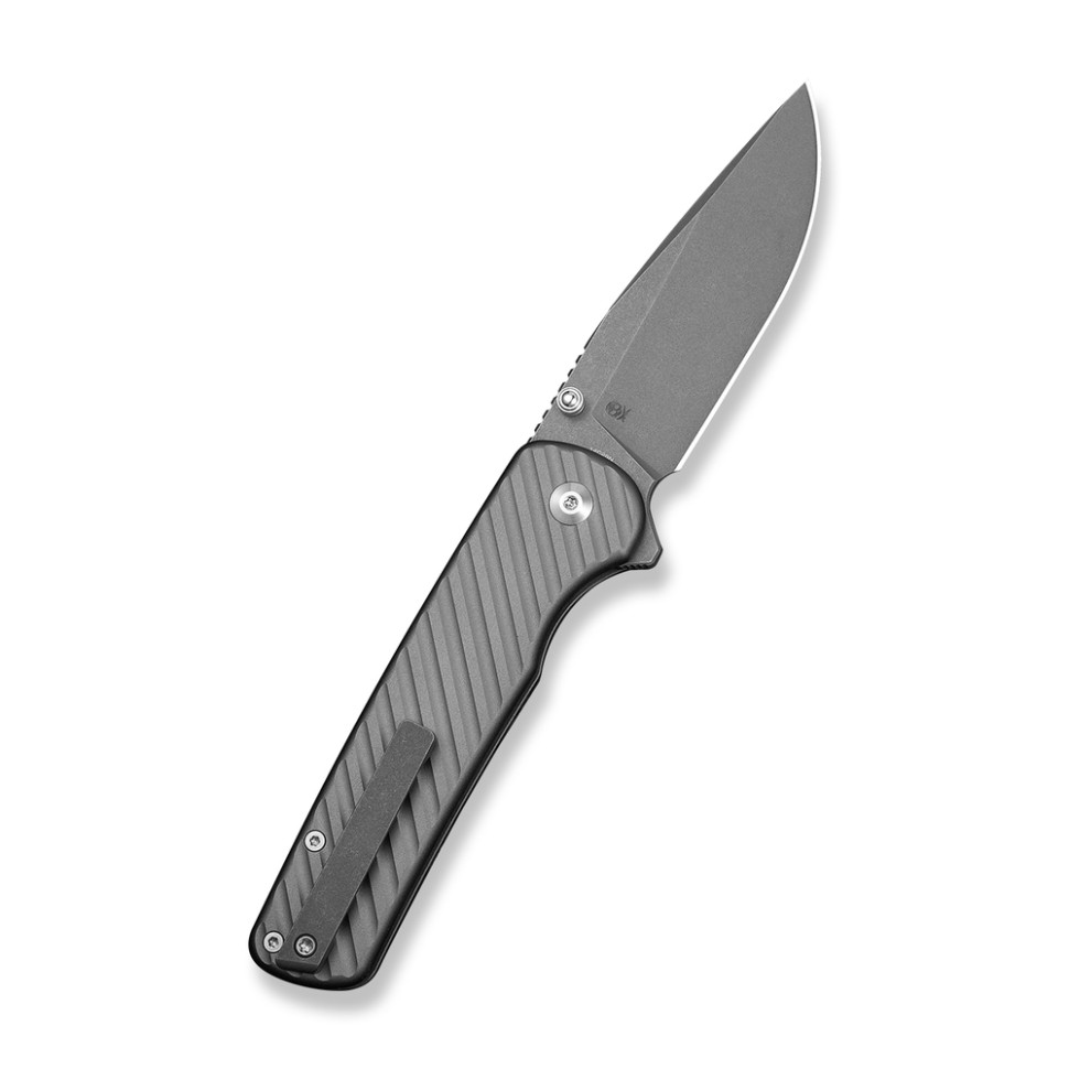 Ніж складаний туристичний Civivi Iron Tide (8.2 см) 14C28N / Aluminum сірий, фото 2