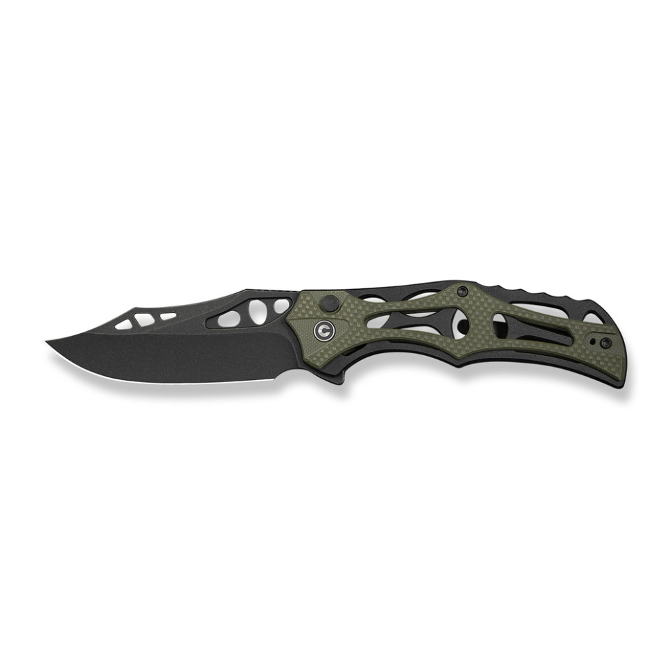 Ніж складаний туристичний Civivi Biophase, (8.9 см) Nitro-V / Aluminum & G10 чорно-зелений, фото 8