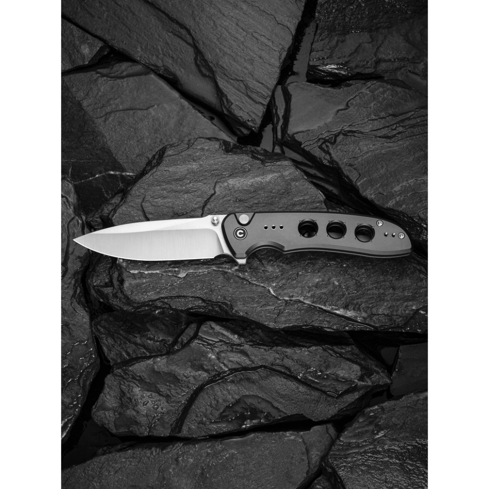 Нож складной туристический Civivi Hyperpulse, (8.9 см) 14C28N / Aluminum серый