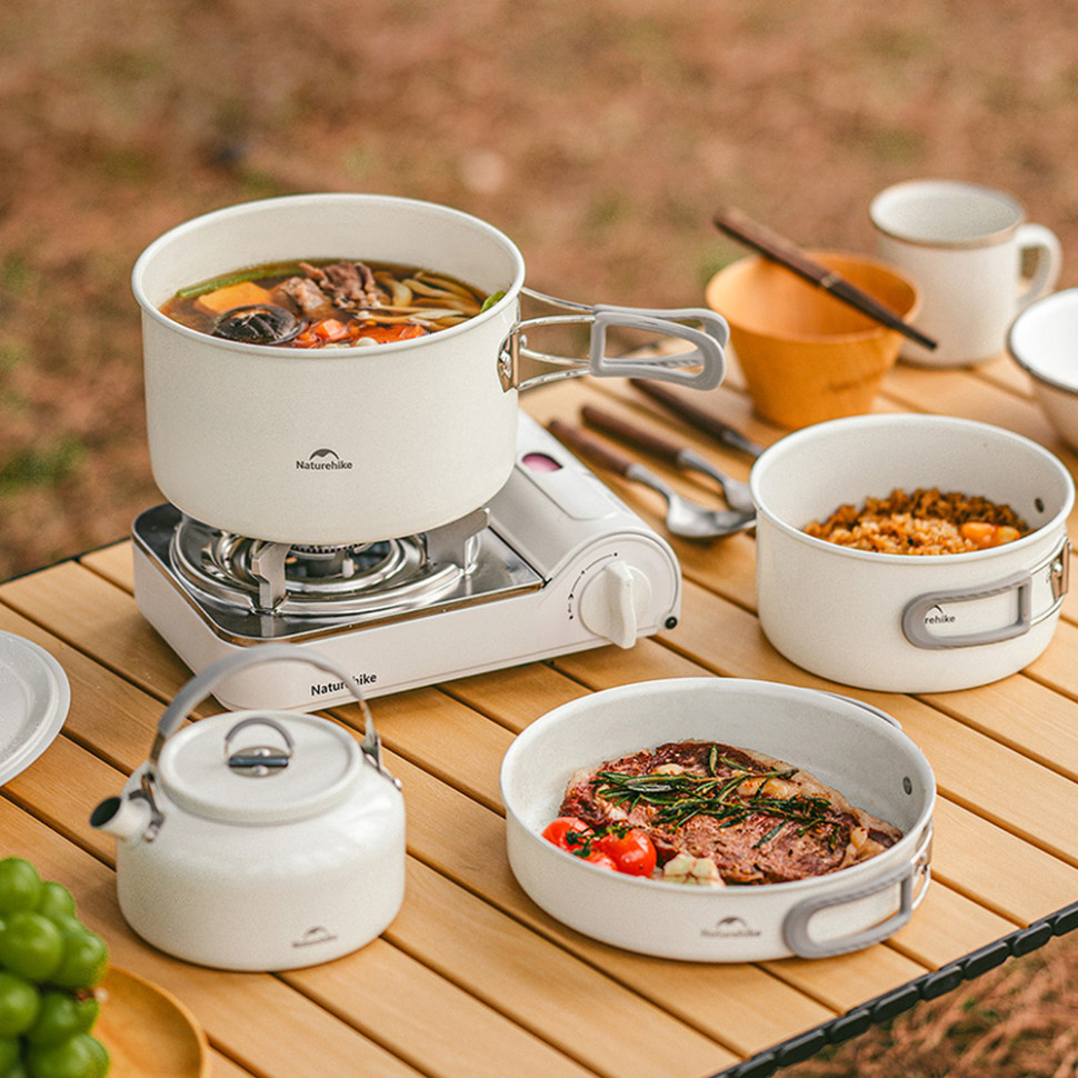 Каструля із керамічним антипригарним покриттям Naturehike CNK2450CF013, 3 л, алюміній