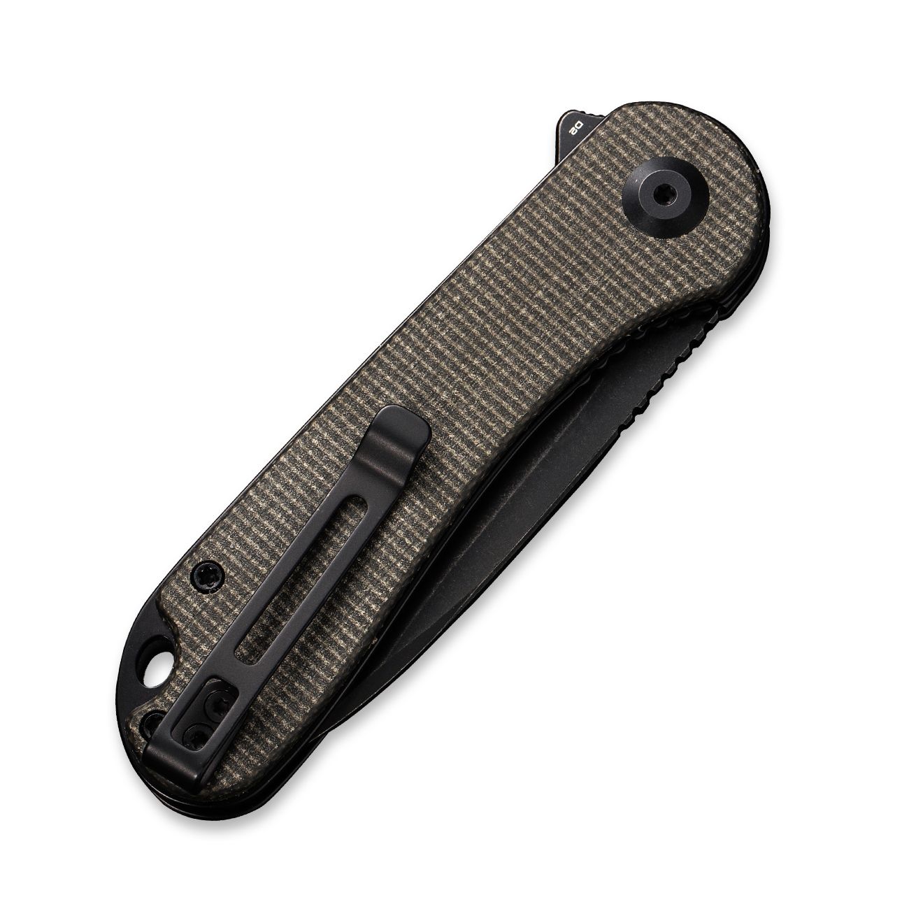 Нож складной карманный Civivi Elementum, (7.5 см) D2 / Micarta темно-зеленый