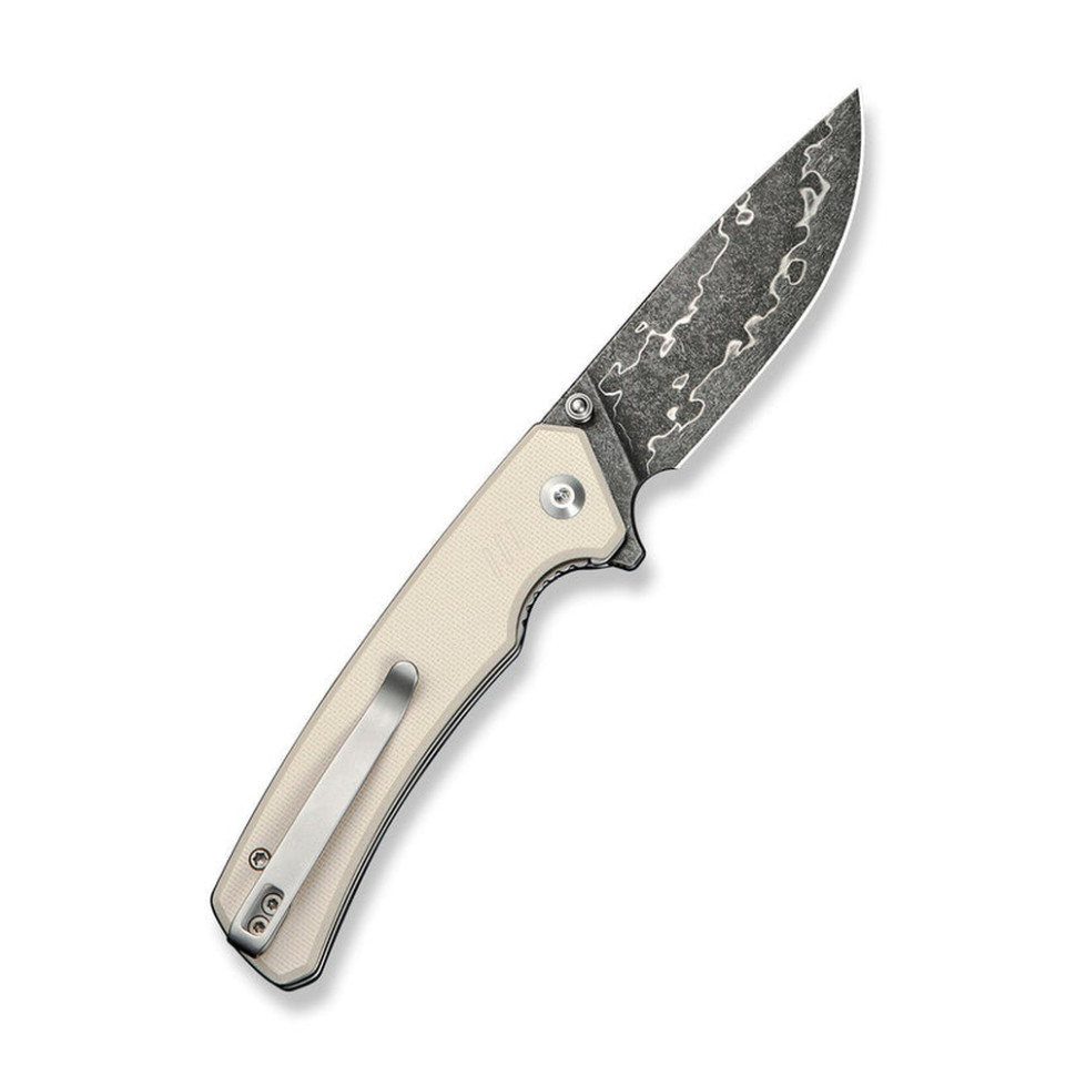 Нож складной туристический Civivi Merit, (8.3 см) Damascus / G10 серый