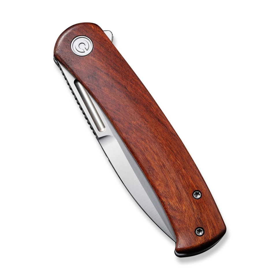 Нож складной туристический Civivi Cetos, (8.8 см) 14C28N / Micarta & Stainless черный