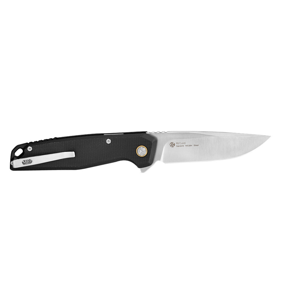 Нож складной туристический Ruike P873-MB, (8.8 см)14C28N / G10 черный