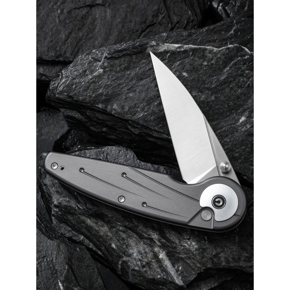 Нож складной туристический Civivi Starflare, (8.4 см) Nitro-V / Aluminum серый