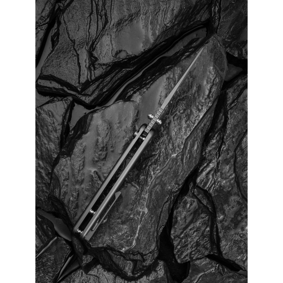 Ніж складаний туристичний Civivi Iron Tide (8.2 см) 14C28N / Aluminum сірий, фото 11