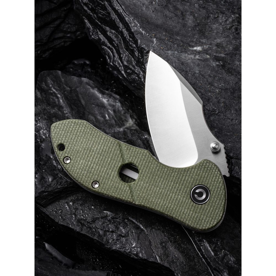 Нож складной карманный Civivi Gordo, (6.4 см) D2 / Micarta оливковый
