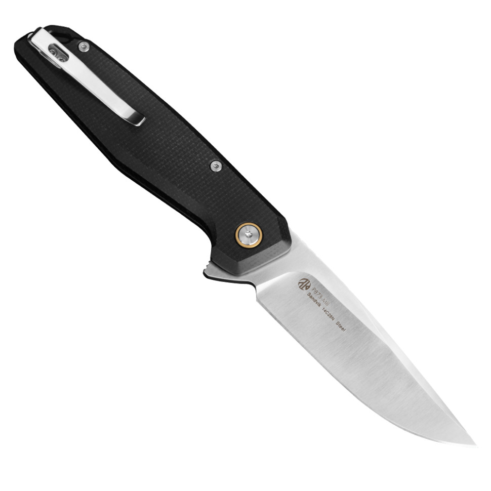 Нож складной туристический Ruike P873-MB, (8.8 см)14C28N / G10 черный