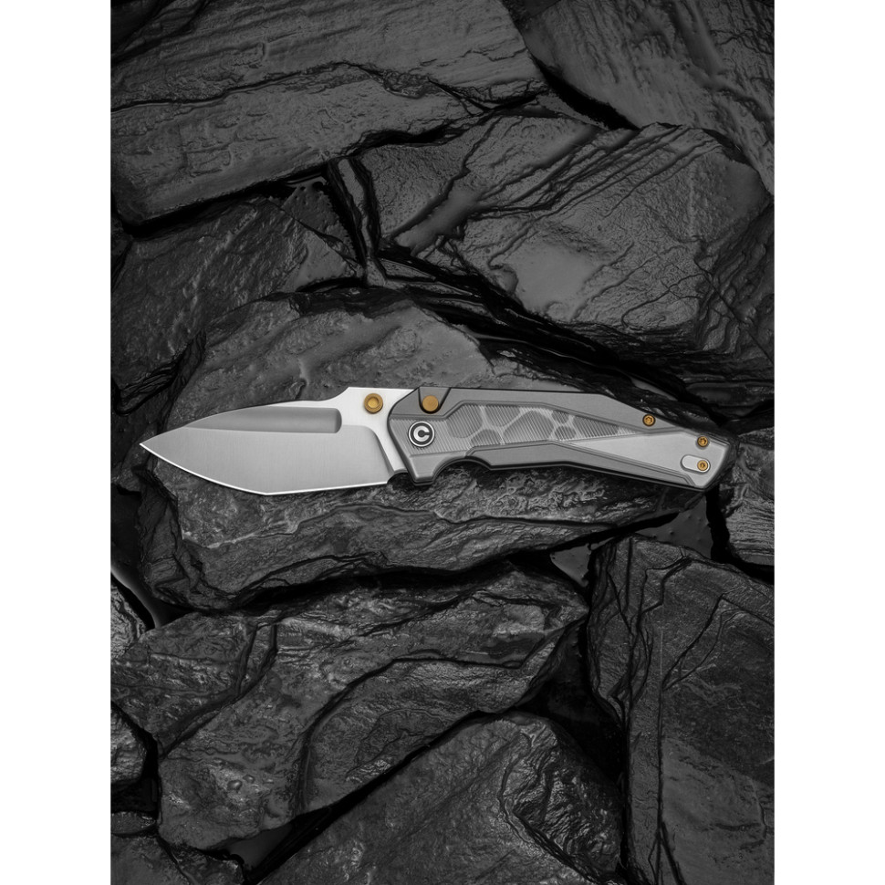 Ніж складаний туристичний Civivi Wellmax (9.1 см) 14C28N / Aluminum сірий, фото 9