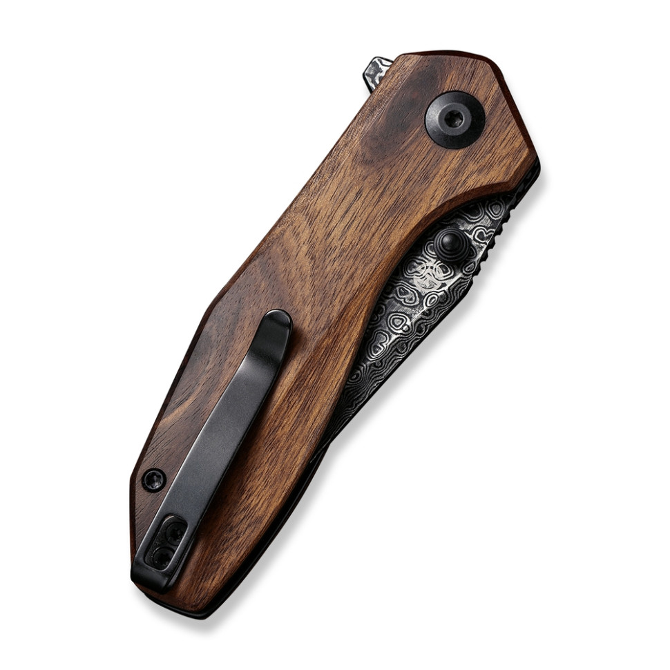 Нож складной карманный Civivi ODD 22, (7.5 см) Damascus / Guibourtia Wood