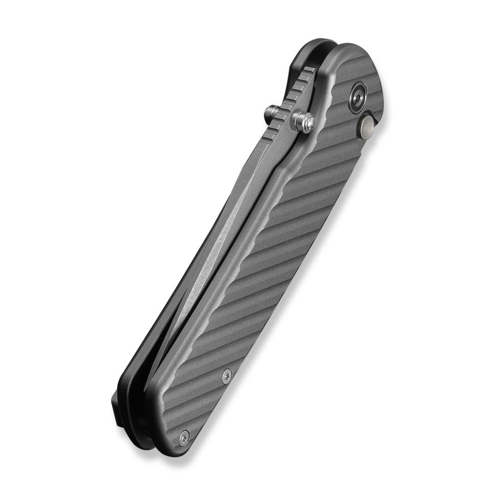 Ніж складаний туристичний Civivi Iron Tide (8.2 см) 14C28N / Aluminum сірий, фото 6