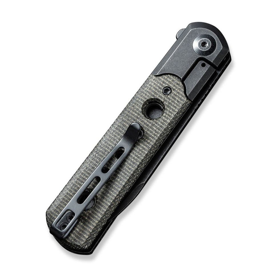 Ніж складаний туристичний Civivi Banneret, (8.8 см) Nitro-V / Stainless & Micarta чорний