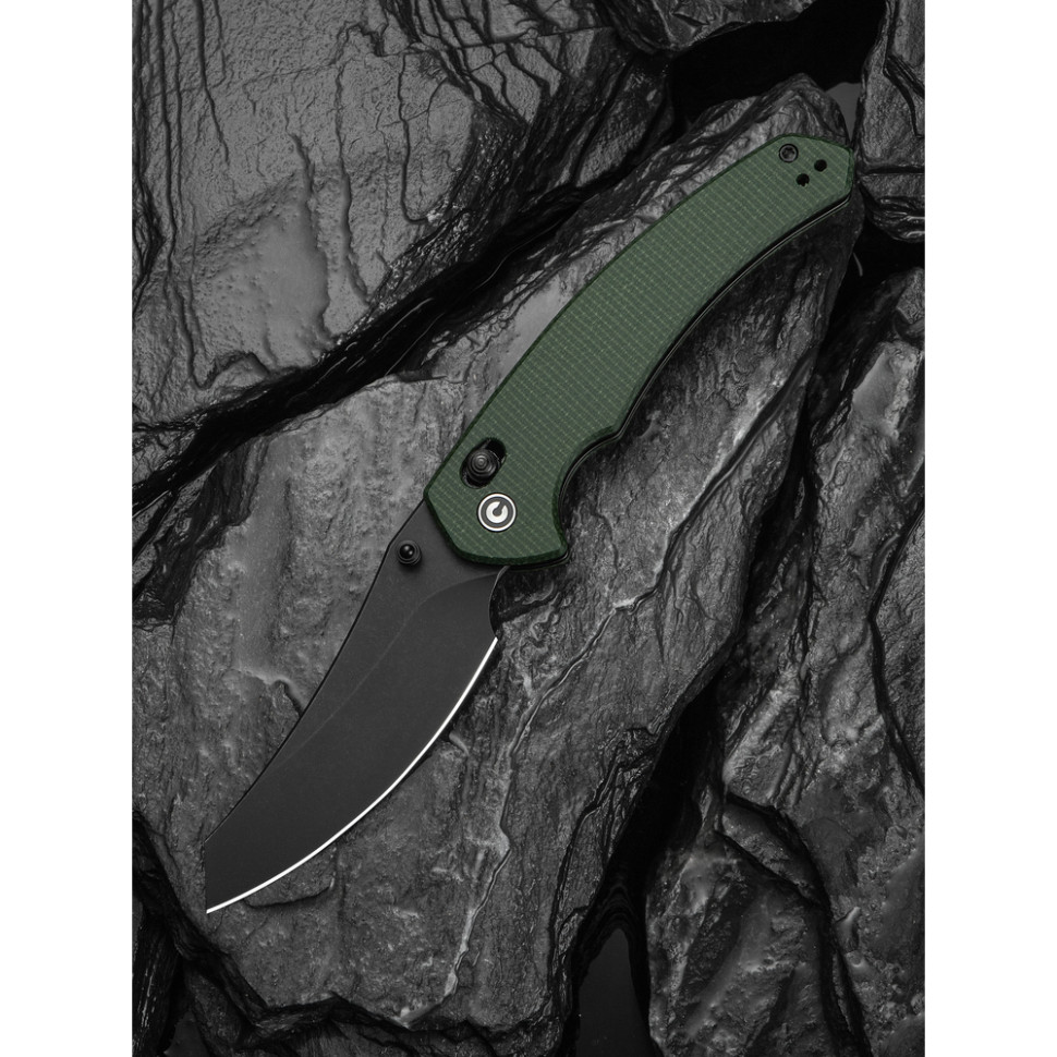 Ніж складаний туристичний Civivi Sixgill, (8.7 см) Nitro-V / Micarta темно-зелений, фото 10