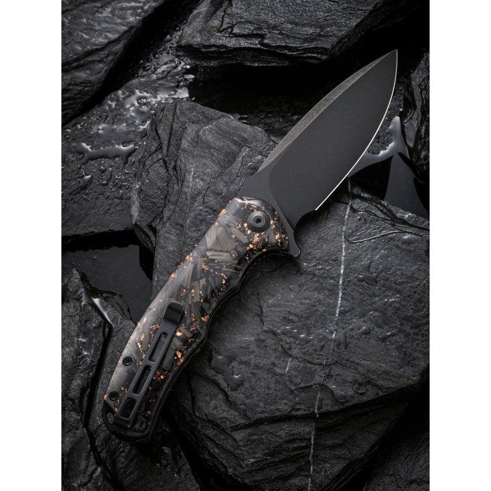 Нож складной туристический Civivi Praxis, (9.5 см) 9Cr18MoV / Carbon Fiber & Resin