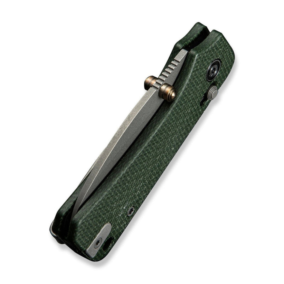 Ніж складаний кишеньковий Civivi Baby Banter 2, (5.9 см) Nitro-V / Micarta темно-зелений, фото 7
