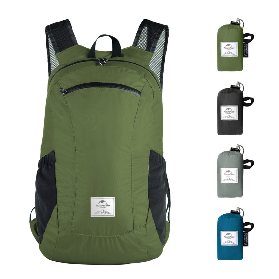 Рюкзак компактний надлегкий Naturehike Ultralight Naturehike NH17A012-B, 18 л, зелений