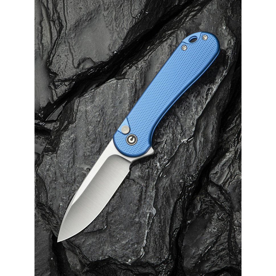 Ніж складаний кишеньковий Civivi Elementum II, (7.5 см) Nitro-V / Aluminum синій, фото 10