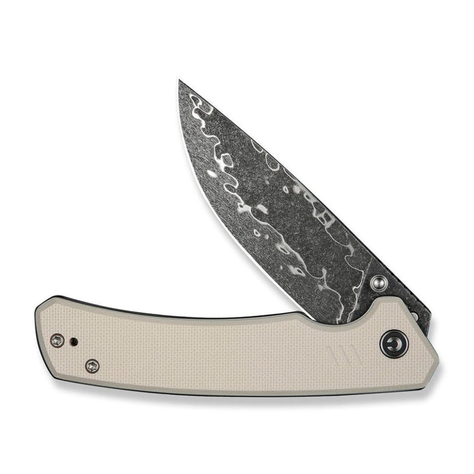Нож складной туристический Civivi Merit, (8.3 см) Damascus / G10 серый