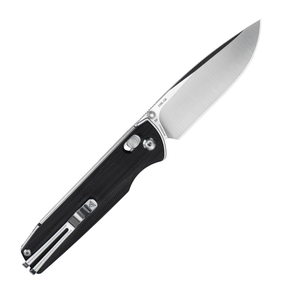 Ніж складаний туристичний SRM Terrier 258L-GB (9.3 см) D2 / G10 чорний, фото 2