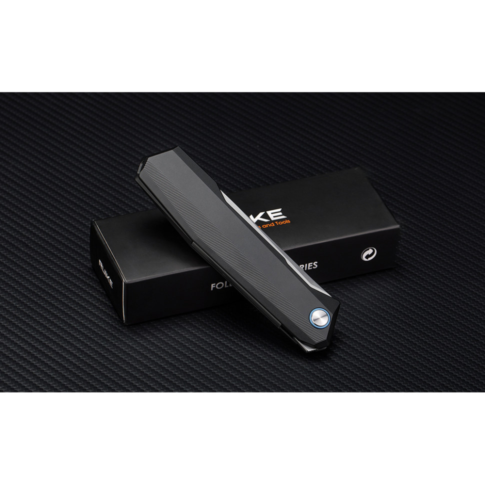 Ніж складаний туристичний Ruike P166-AB, (9.2 см) 14C28N / Aluminum чорний, фото 10