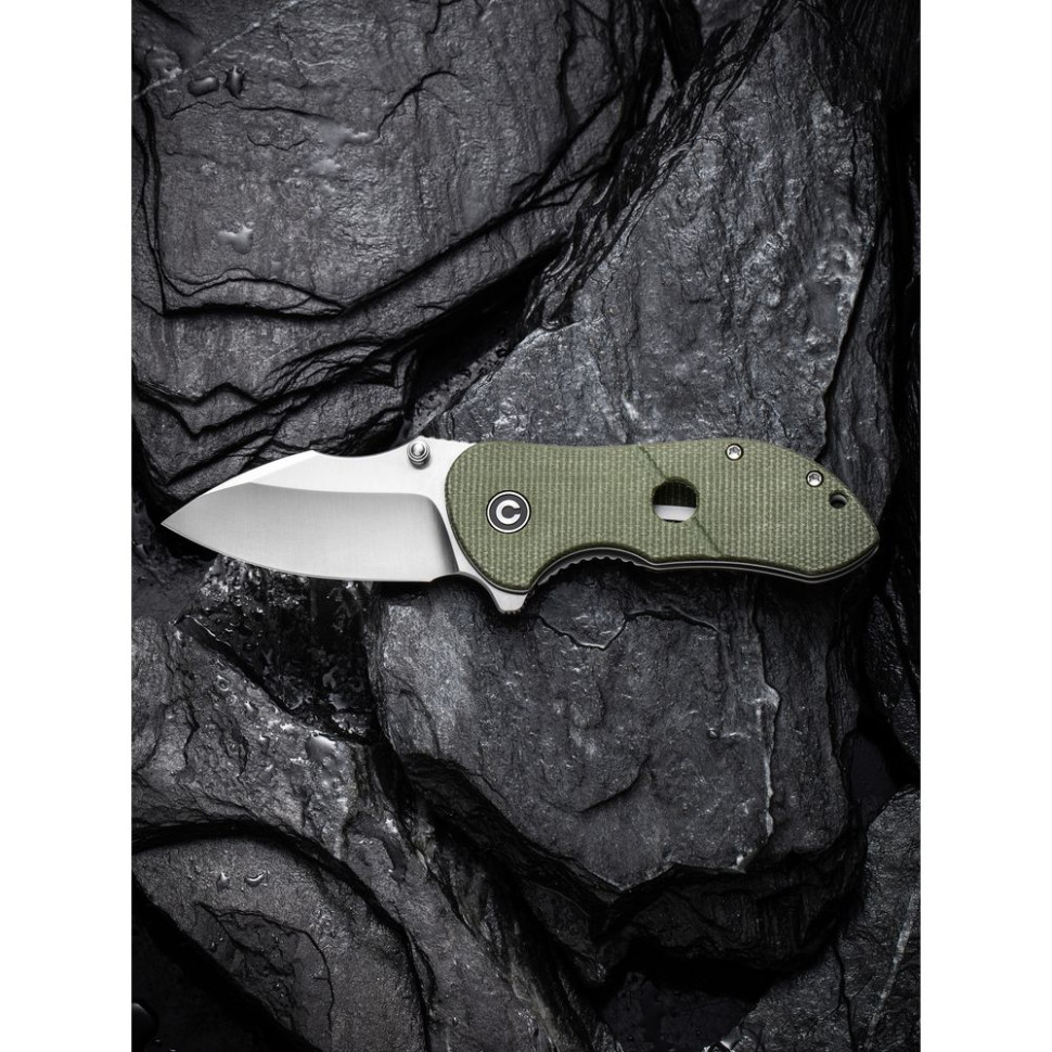 Нож складной карманный Civivi Gordo, (6.4 см) D2 / Micarta оливковый