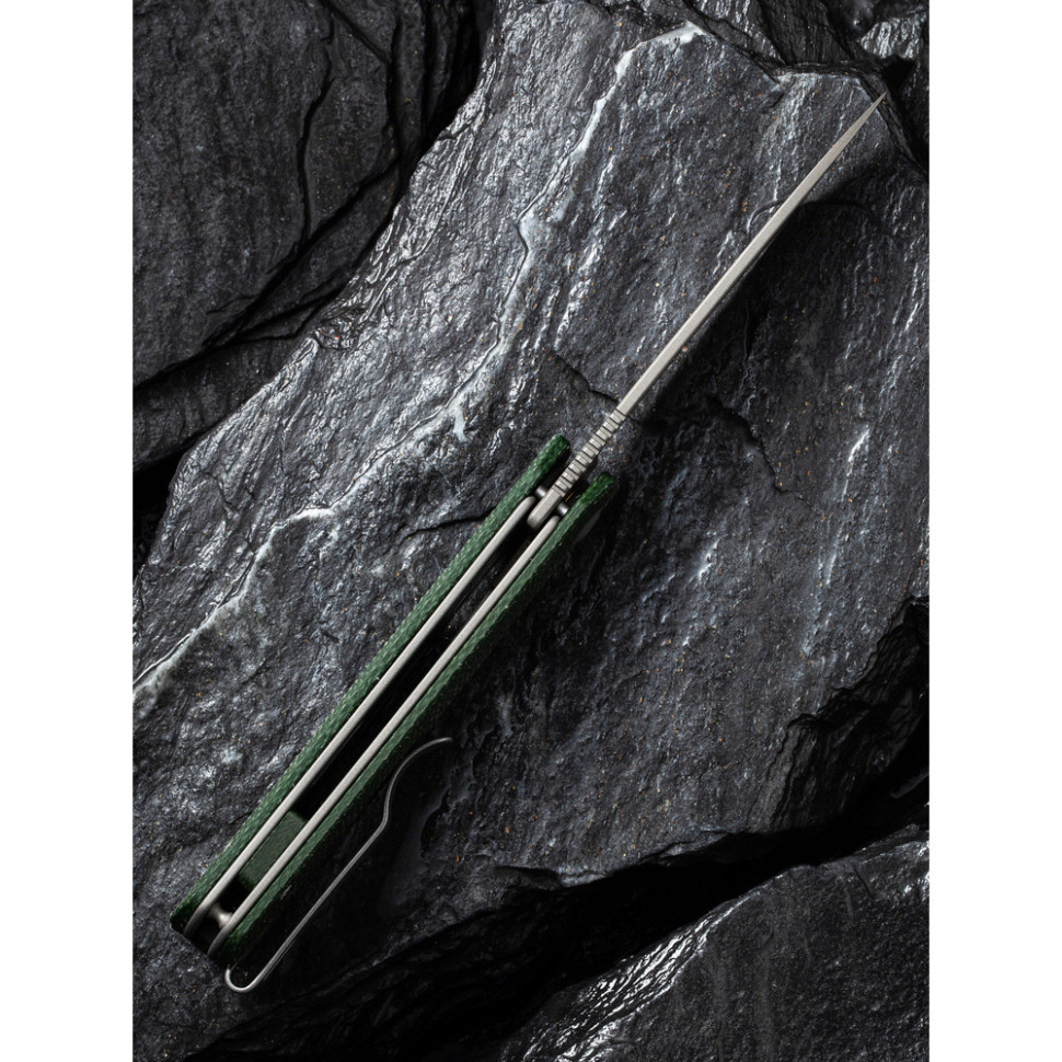 Ніж складаний кишеньковий Civivi Sendy, (7.2 см) Nitro-V / Micarta темно-зелений