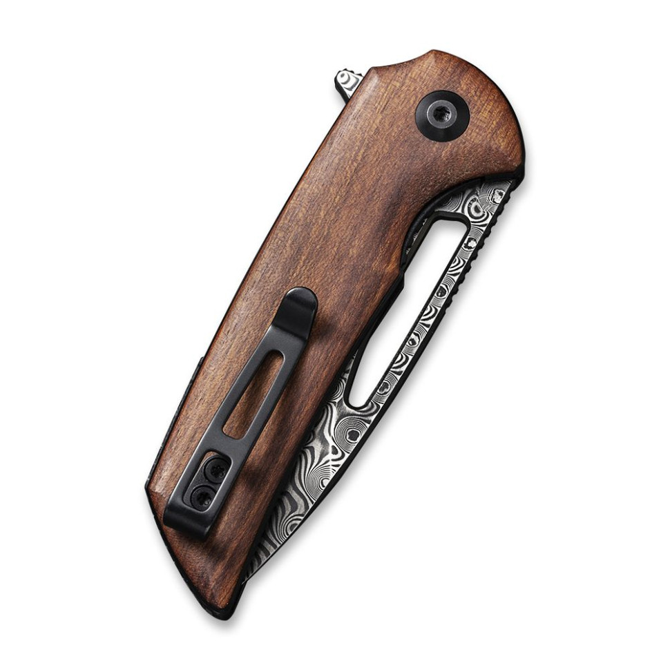 Нож складной карманный Civivi Odium, (6.7 см) Damascus / Guibourtia Wood