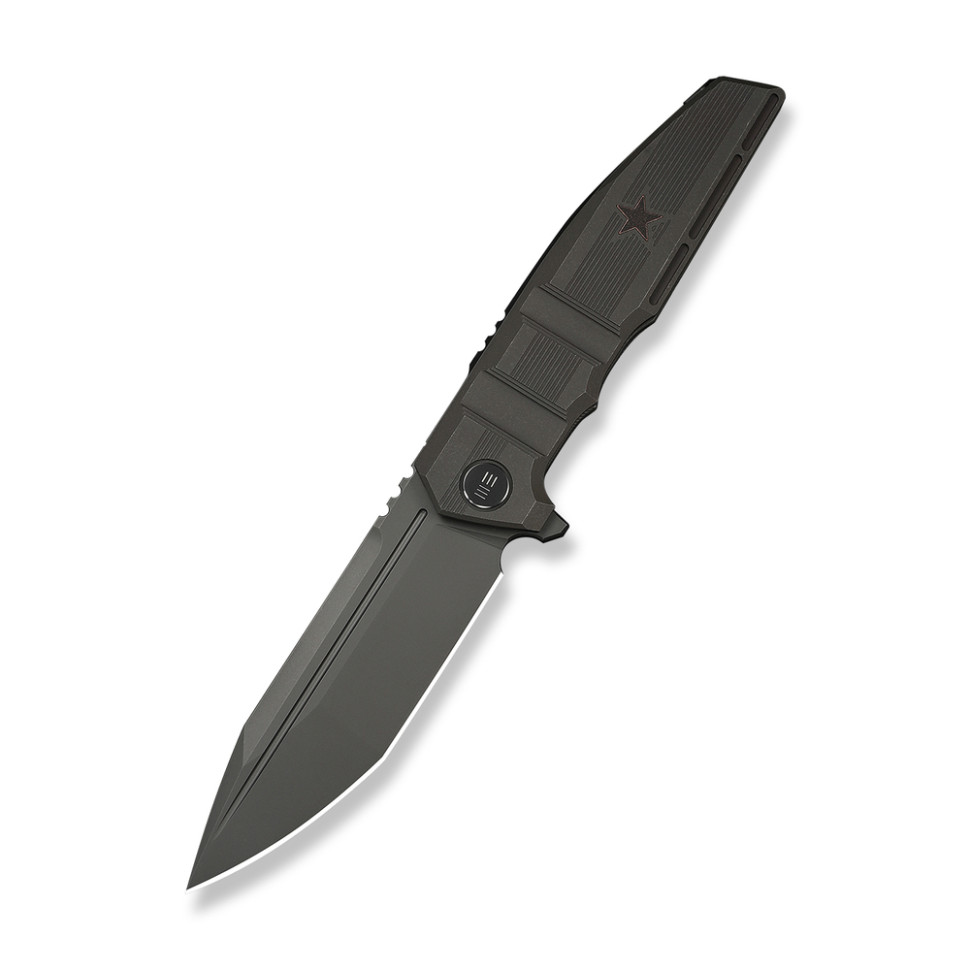 Ніж складаний туристичний Weknife Breach (9.8 см) Bohler M390 / Titanium вугільно-сірий