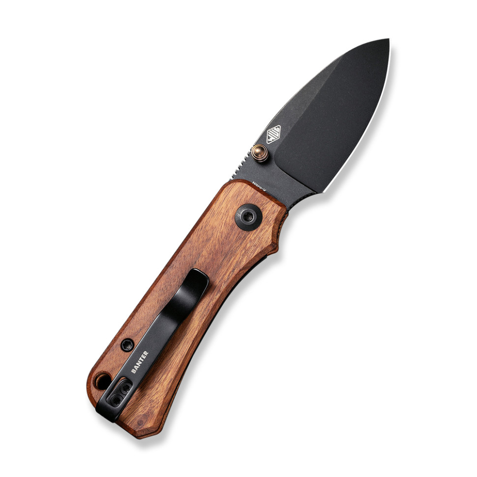Ніж складаний кишеньковий Civivi Baby Banter, (5.9 см) Nitro-V / Guibourtia Wood