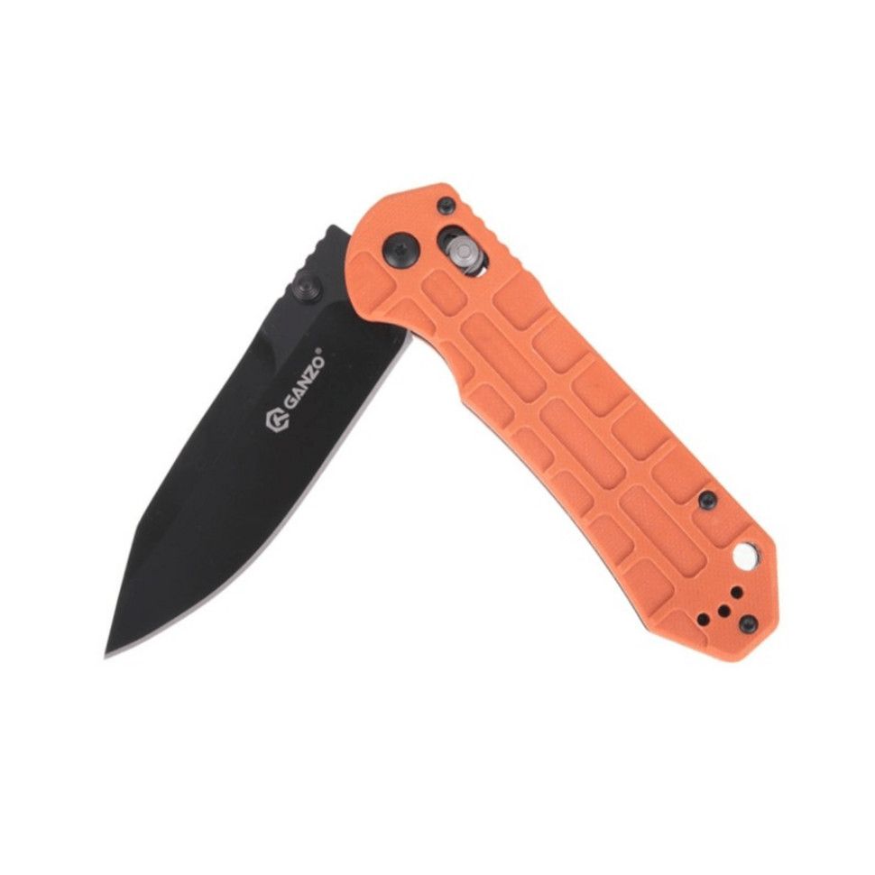Нож складной туристический Ganzo G7453P (9 см) 440С / G10 оранжевый