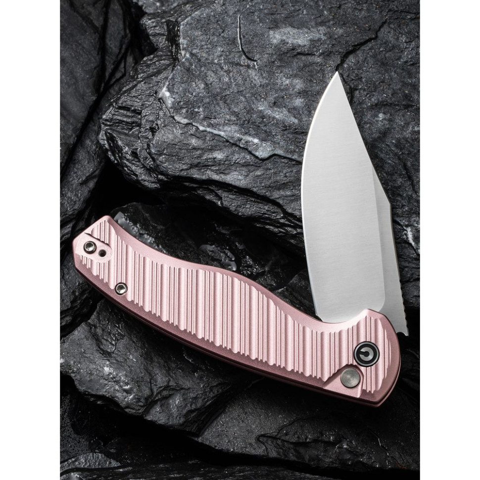 Нож складной туристический Civivi Stormhowl, (8.4 см) Nitro-V / Aluminum розовый