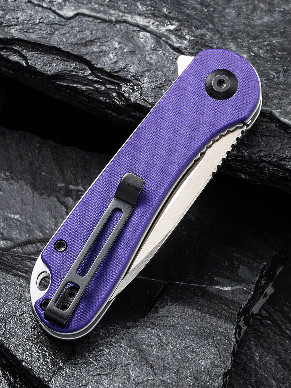 Нож складной карманный Civivi Elementum, (7.5 см) D2 / G10 фиолетовый