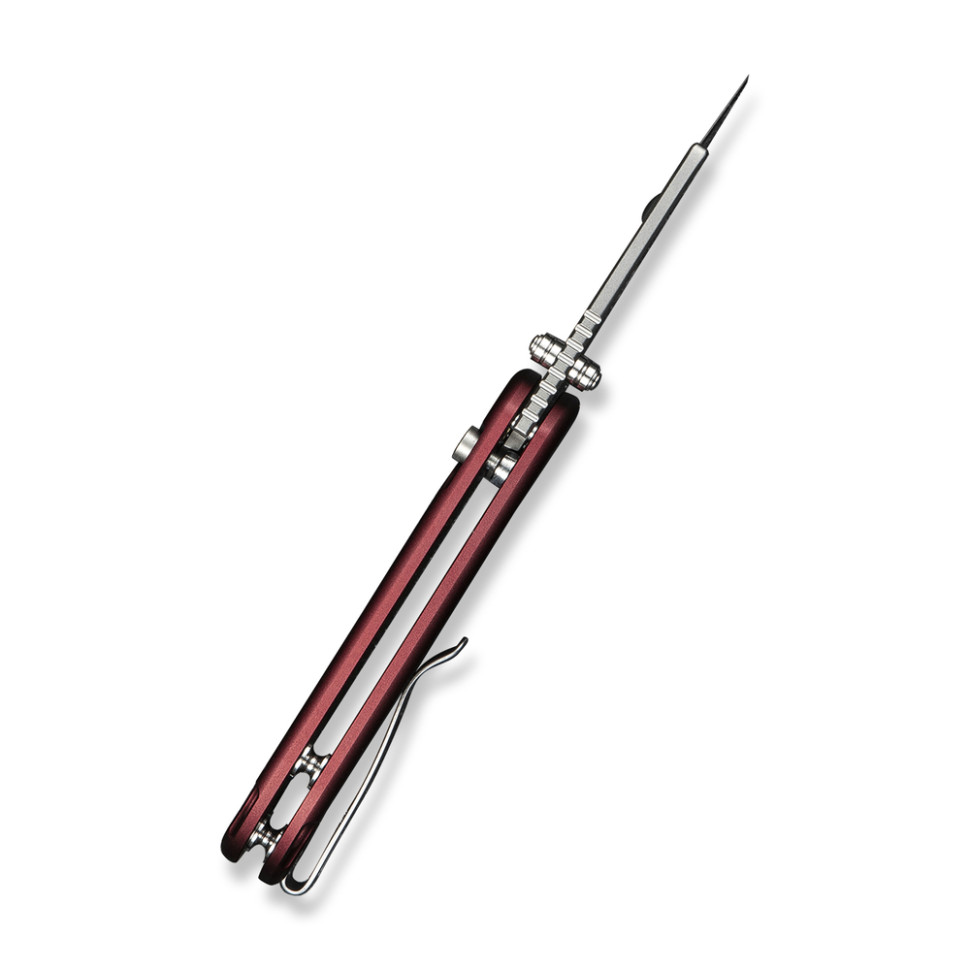Ніж трапеція складаний кишеньковий Civivi Elementum Utility, (5.8 см) 6Cr13 / Aluminum червоний