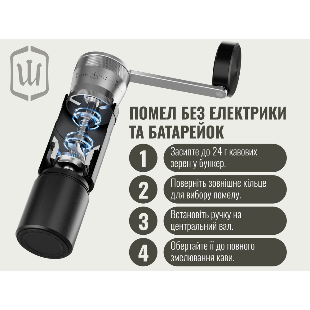 Ручна кавомолка Wacaco Exagrind Pro-E, фото 14