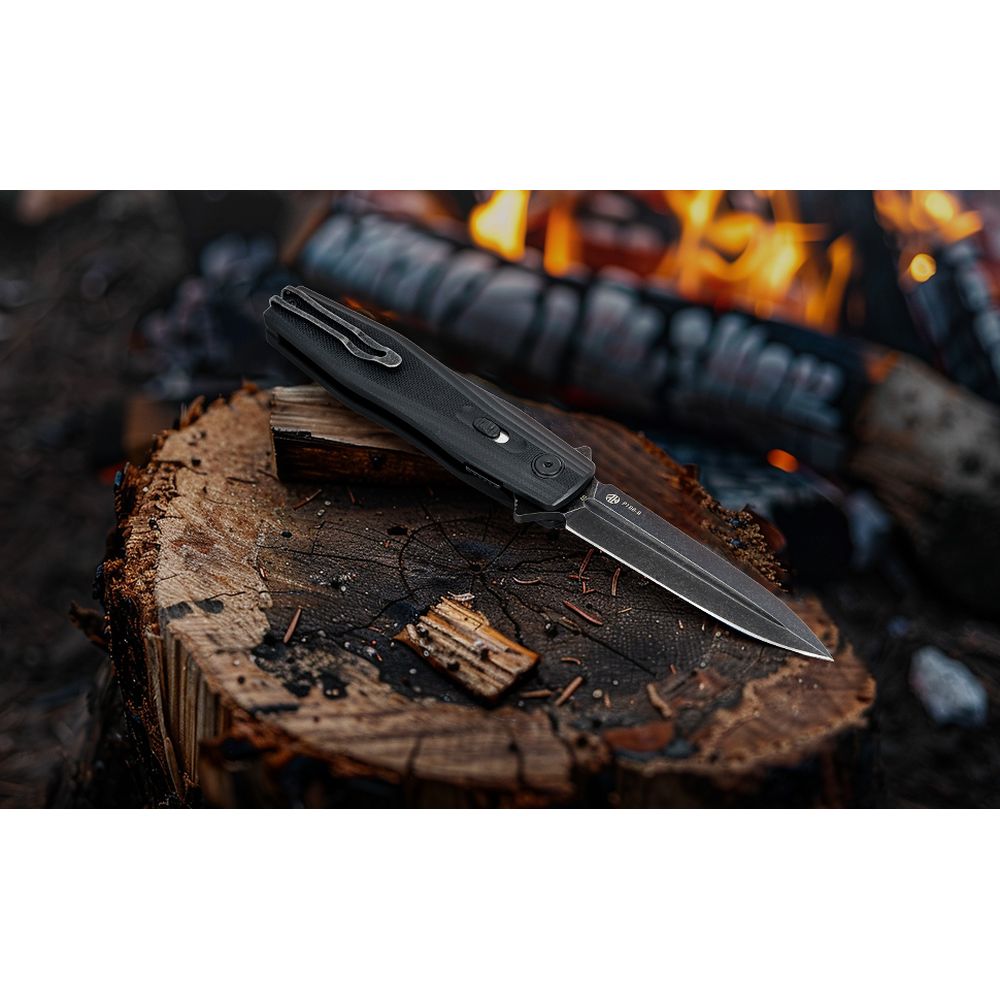 Нож складной туристический Ruike P188-B, (9.1 см) D2 / G10 черный