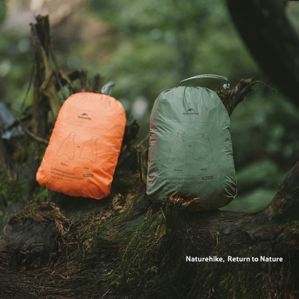 Плащ-дощовик Naturehike CNK2550FS010, розмір L, оливковий